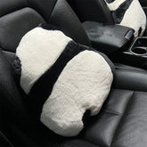 Cartoon Panda Automotive Waist Cushion Winter Plush Soft